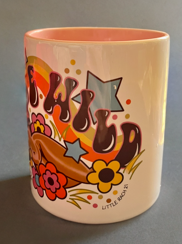 Retro Be Wild Pink Mug