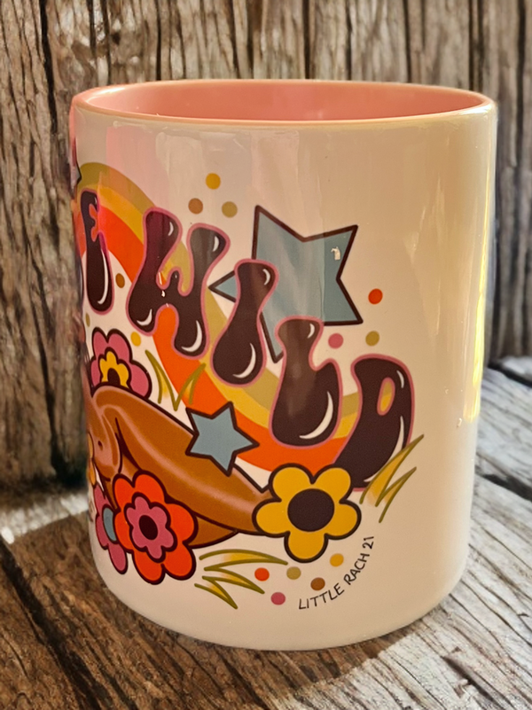 Retro Be Wild Pink Mug