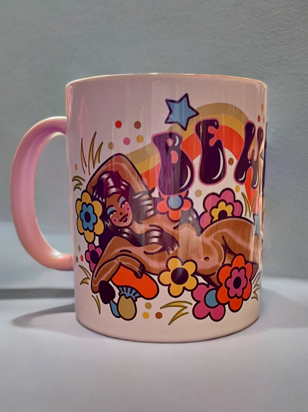 Retro Be Wild Pink Mug