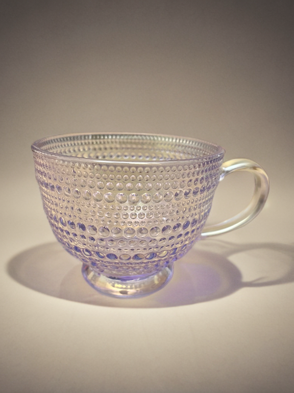 Dotted Hobnail Glass Mug-13.5 oz