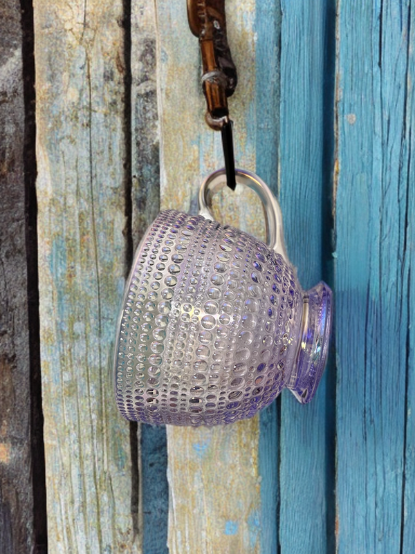 Dotted Hobnail Glass Mug-13.5 oz