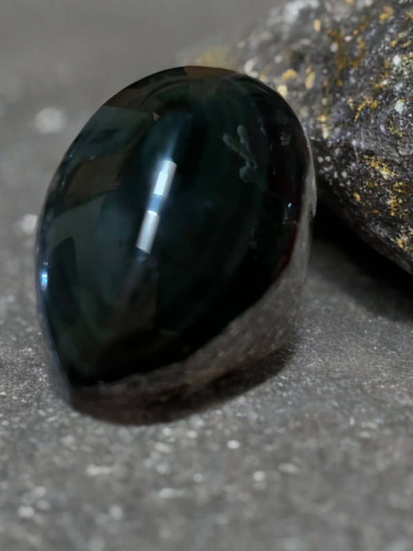Natural Rainbow Obsidian Half Polish Free Form