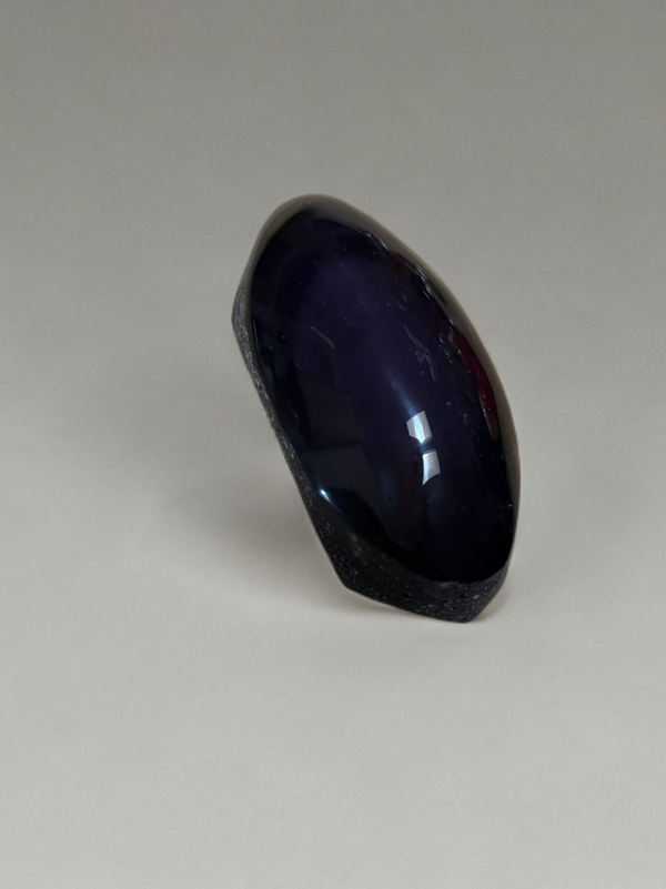 Natural Rainbow Obsidian Half Polish Free Form