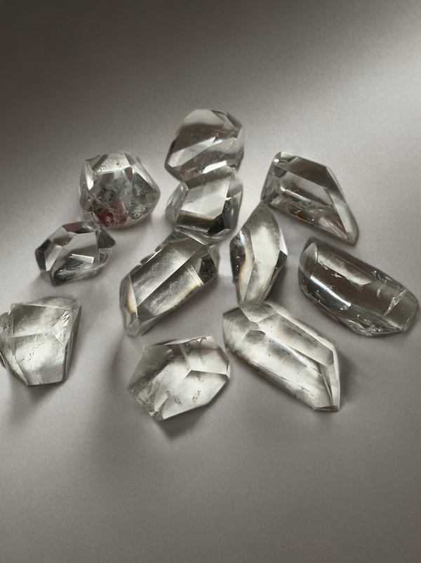 Natural Clear Quartz Freeform Crystals Polished