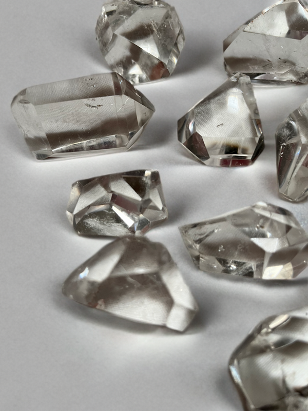 Natural Clear Quartz Freeform Crystals Polished