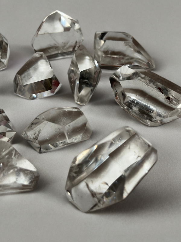 Natural Clear Quartz Freeform Crystals Polished