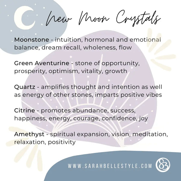 Healing Crystals - New Moon