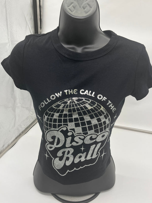 Follow The Call Of The Disco Ball - Retro Glitter Transfer