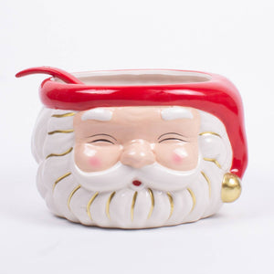 Red Santa Punch Bowl with Ladle 8 Oak Lane