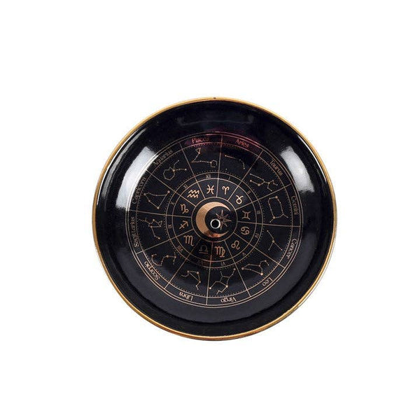 Astrology Wheel Incense Holder Plate