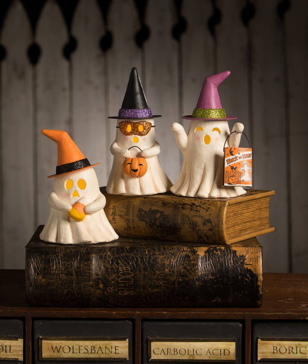 Bethany Lowe Designs - Witchy Ghost with Candy Corn