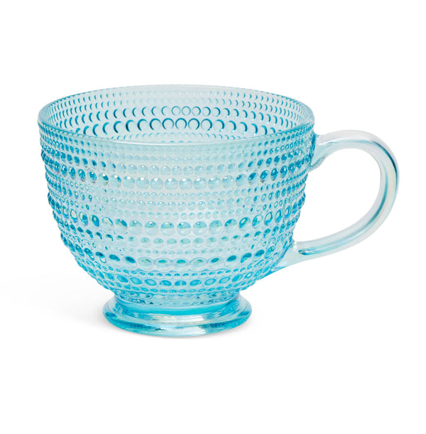 Dotted Hobnail Glass Mug-13.5 oz