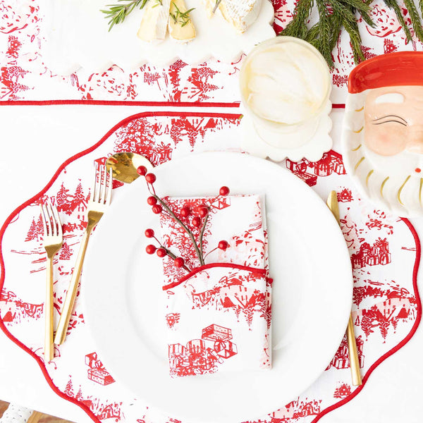 8 Oak Lane - Santa Toile Reversible Placemat