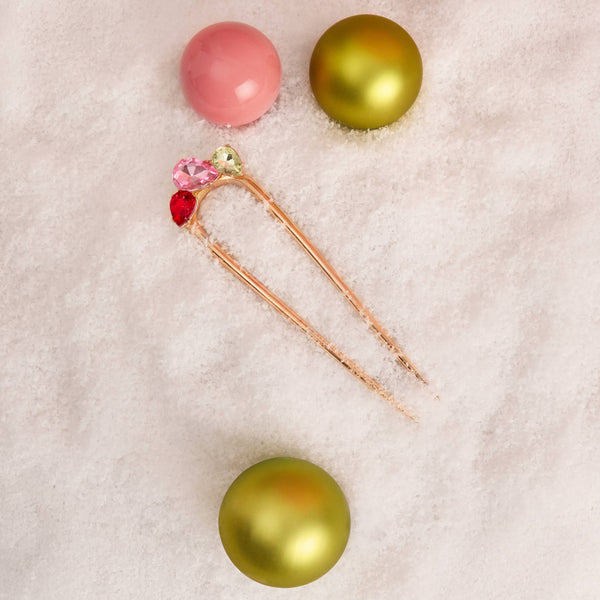 KITSCH - Holiday Gemstone French Hair Pin