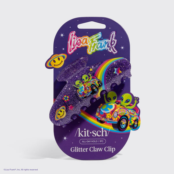 KITSCH - Lisa Frank x Kitsch Glitter Claw Clip in Zoomer™ & Zorbit™
