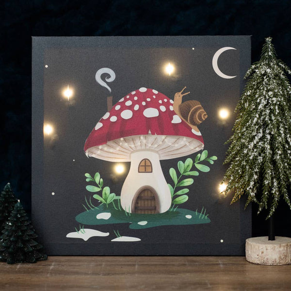 Magic Mushroom-Light Up Canvas Art