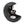 Black Crescent Moon Hanging Oil Burner