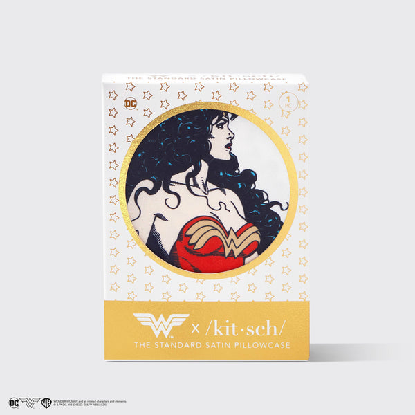 Wonder Woman x kitsch Satin Pillowcase- Believe In Wonder