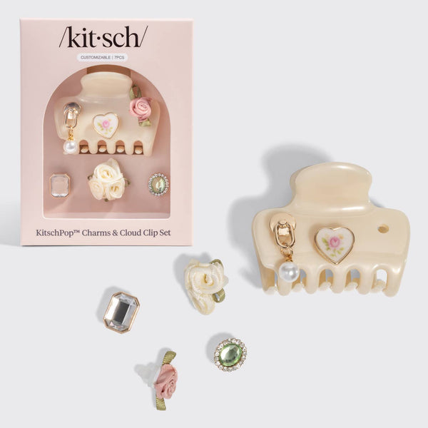 KITSCH - KitschPop™️ Cloud Clip 7pc Set Vintage - Pearlized Cream