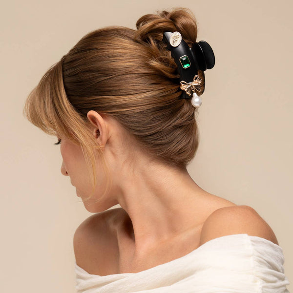 KITSCH - KitschPop™️ Curved Claw Clip 7pc Set Vintage - Black