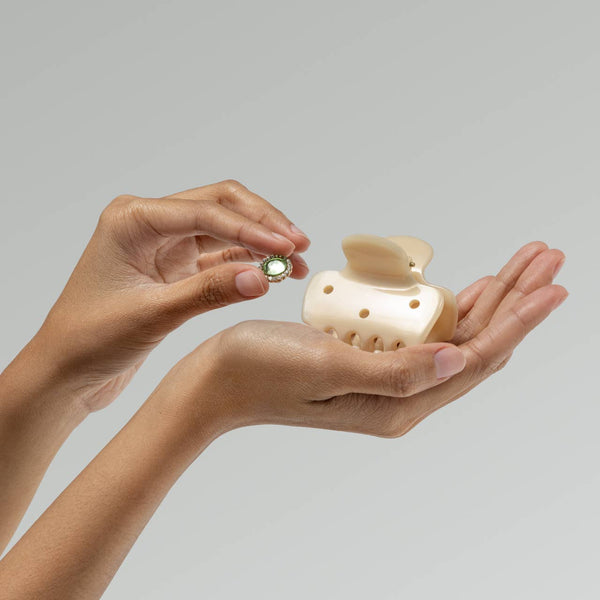 KITSCH - KitschPop™️ Cloud Clip 7pc Set Vintage - Pearlized Cream