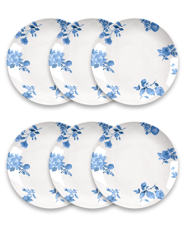 Dinner Plate-Cottage Blue Rose