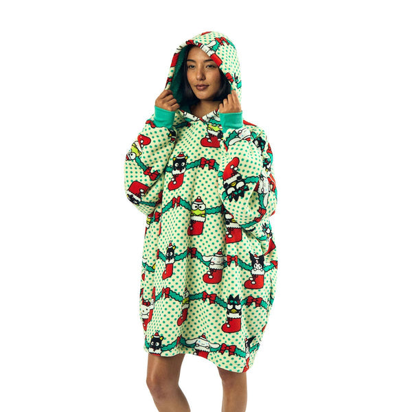 Hello Kitty & Friends Holiday Stockings Hoodie Blanket