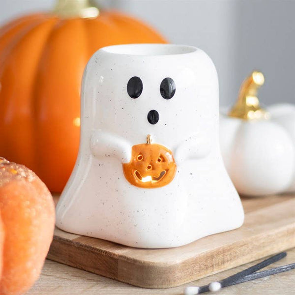 Ghost with Pumpkin-Oil Burner