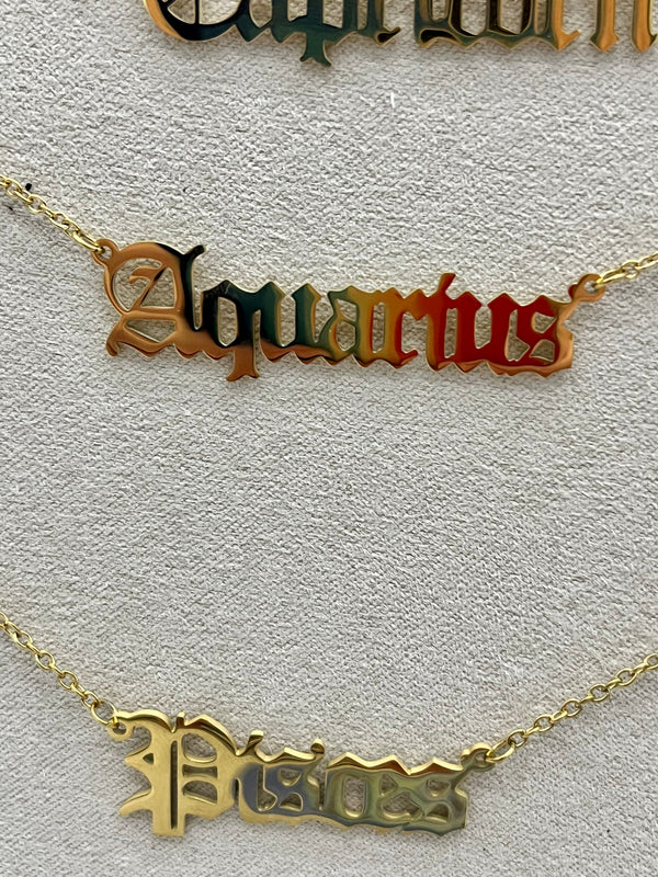Zodiac - Necklaces Gold