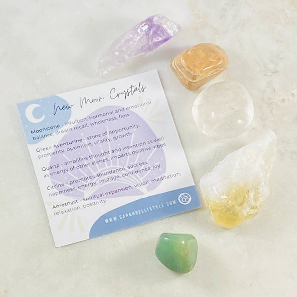 Healing Crystals - New Moon