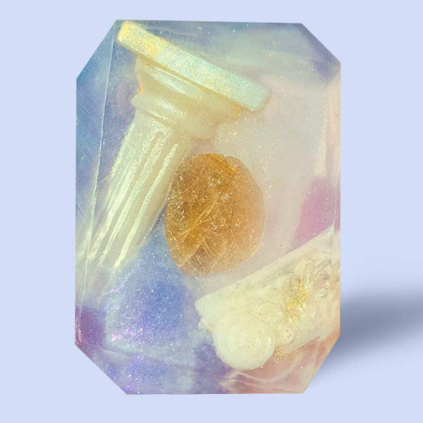 Crystal Bar Soap - Warrior Goddess (Libra) - 7 oz Zodiac Crystal Bar Soap